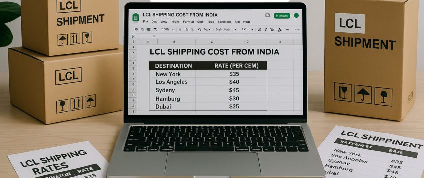 LCL Shipping Cost from India