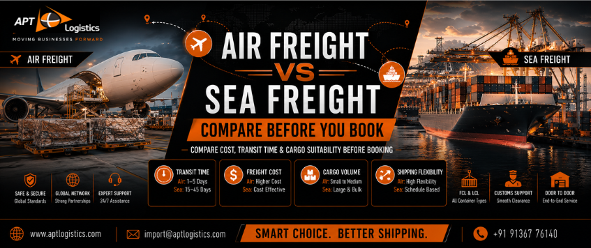 Air Freight vs Sea Freight: Which Shipping Method Should You Choose? | APT Logistics