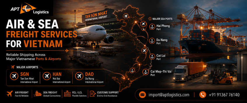 Air & Sea Freight Services for Vietnam | APT Logistics