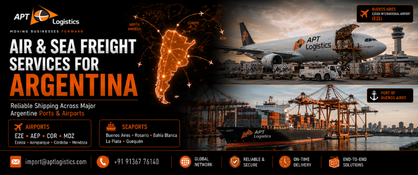Air & Sea Freight Services for Argentina | APT Logistics