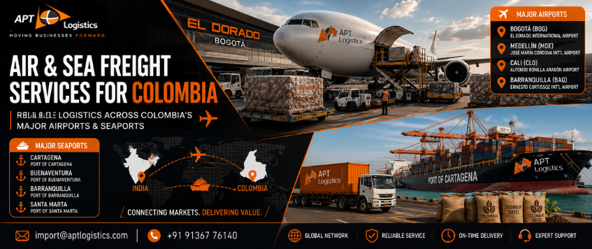 Air & Sea Freight Services for Colombia | APT Logistics