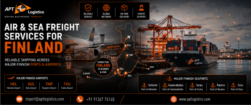 Air & Sea Freight Services for Finland | APT Logistics
