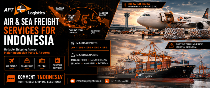 Air & Sea Freight Services for Indonesia | APT Logistics