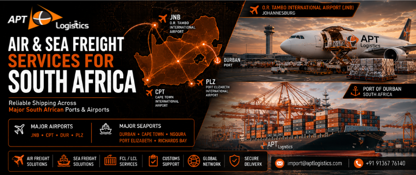 Air & Sea Freight Services for South Africa | APT Logistics