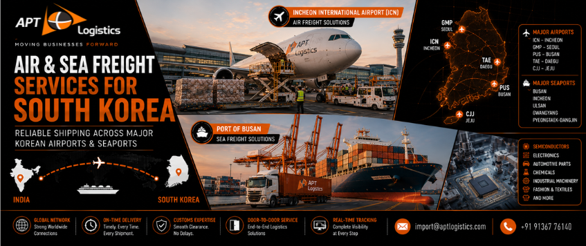 Air & Sea Freight Services for South Korea | APT Logistics