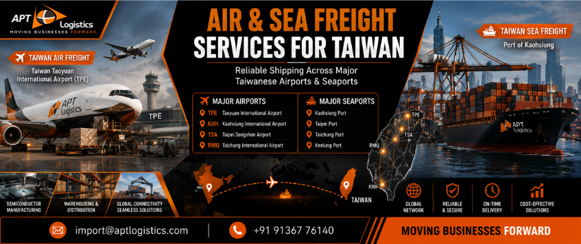 Air & Sea Freight Services for Taiwan | APT Logistics