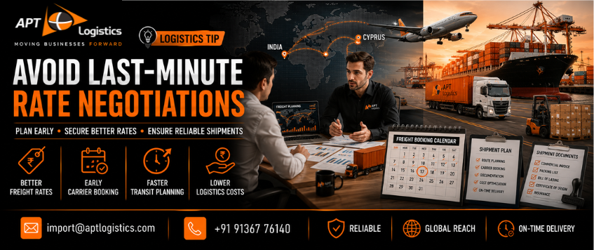 Avoid Last-Minute Rate Negotiations | Logistics Tips for Cost-Effective Shipping | APT Logistics