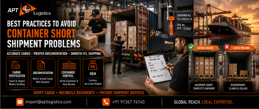 Best Practices to Avoid Container Short Shipment Issues | APT Logistics