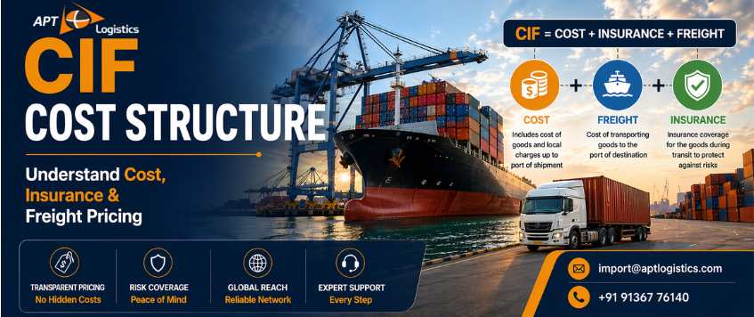 CIF Cost Structure Explained | Complete Breakdown for Importers by APT Logistics