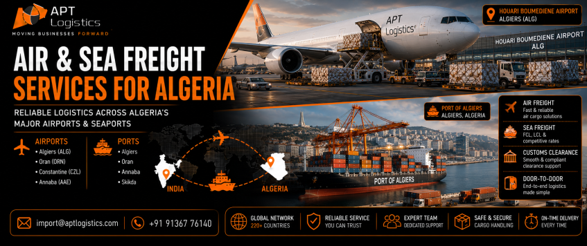 Air & Sea Freight Services for Algeria | APT Logistics