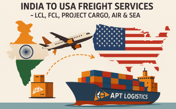 India to USA Freight Services – LCL, FCL, Project Cargo, Air & Sea