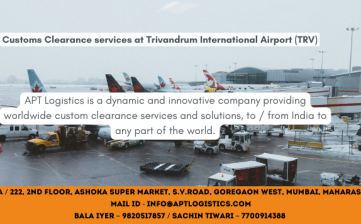 Customs Clearance  services at Trivandrum International Airport (TRV)