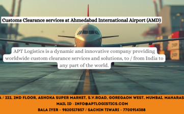 Customs Clearance  services at Ahmedabad International Airport (AMD)