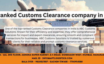 TOP RANKED CUSTOMS CLEARANCE COMPANY IN INDIA