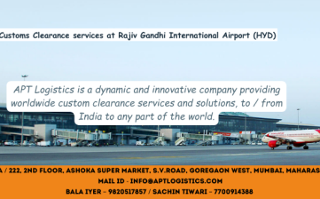 Customs Clearance  services at Rajiv Gandhi International Airport (HYD)