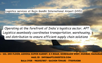 Logistics  services at Rajiv Gandhi International Airport (HYD)