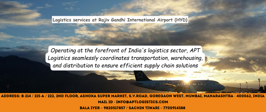 Logistics  services at Rajiv Gandhi International Airport (HYD)