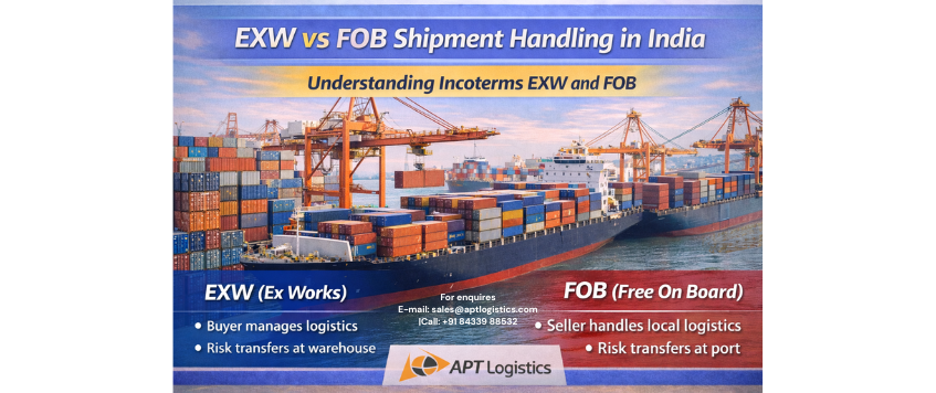 EXW vs FOB Shipment Handling in India | APT Logistics Guide