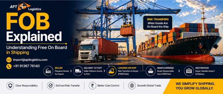 FOB Explained | Free On Board Meaning, Process & Responsibilities | APT Logistics