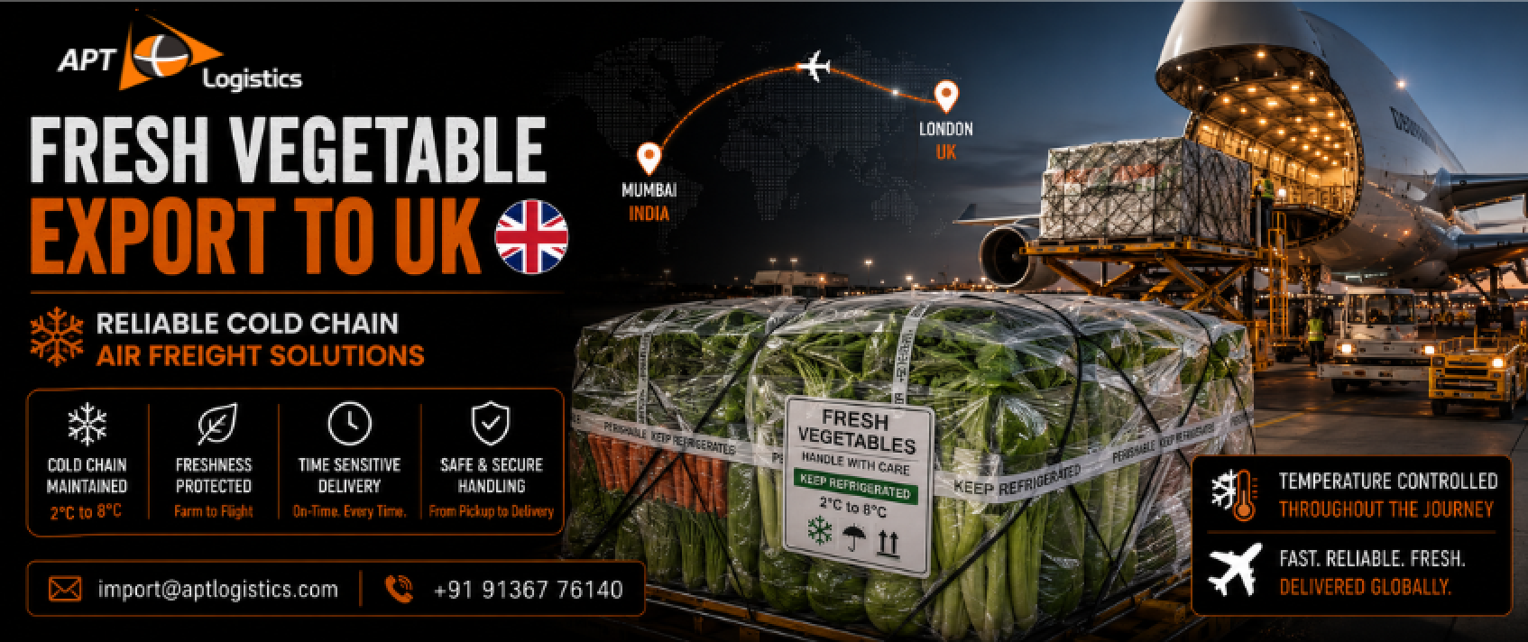 Fresh Vegetable Export to UK | Perishable Air Cargo Case Study