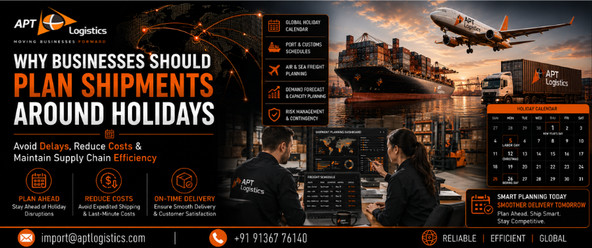 Why Businesses Should Plan Shipments Around Holidays | APT Logistics