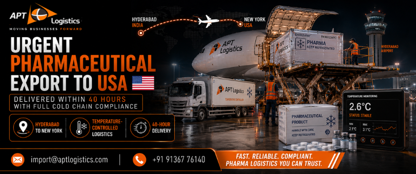 Urgent Pharmaceutical Export to USA: How APT Logistics Delivered Critical Medicines Within 40 Hours