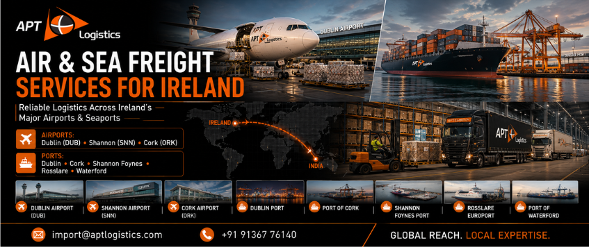 Air & Sea Freight Services for Ireland | APT Logistics