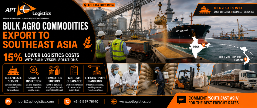 Bulk Agro Commodities Export to Southeast Asia | APT Logistics
