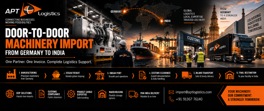 Door-to-Door Machinery Import Services | APT Logistics