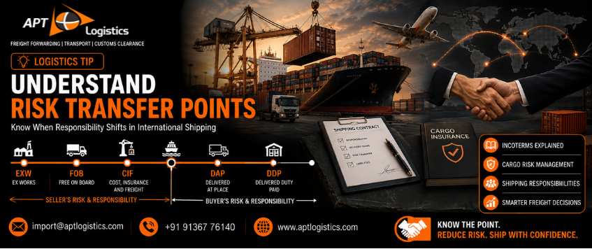 Understand Risk Transfer Points in Incoterms | Logistics Tips | APT Logistics